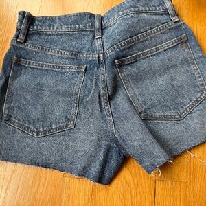 Madewell denim cut off shorts